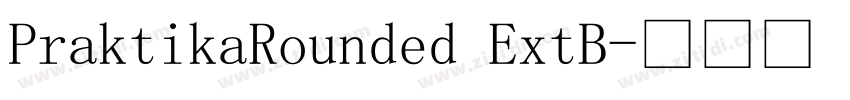 PraktikaRounded ExtB字体转换